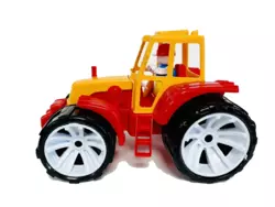 Іграшка дитяча "Трактор BAMS  0"арт.007/6  кольорова кабіна  BAMSIC  Бамсик