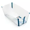 Комплект ванночка для купання Flexi Bath (прозора) та підставка, кол. блакитний
