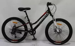 Велосипед Спортивний Corso «OPTIMA» 24"" дюйми TM-24811 (1) рама алюмінієва 11'', обладнання Shimano RevoShift 7 швидкістей, зібран на 75%