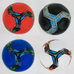 М'яч Футбольний C 40210 (60) розмір №5 - 4 види, матеріал м'який PVC, 330-350 грам, гумовий балон, ВИДАЄТЬСЯ ТІЛЬКИ МІКС ВИДІВ