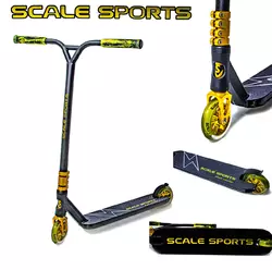 Трюковый самокат Scale Sports Adrenaline 110mm Золотой