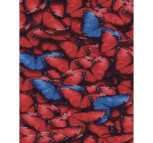 Набір для розпису по номерах SY6414 "Червоні метелики", розміром 40х50 см