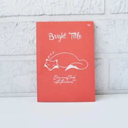 Блокнот TM Profiplan "Bright Title note" fox, В6