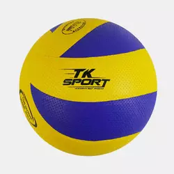 М'яч волейбольний C 62447 (60) ""TK Sport"", 1 вид, клейка, 280-300 грамів, матеріал м'який PVC