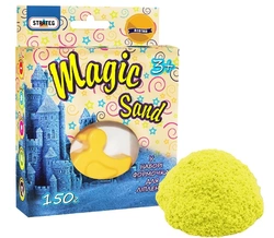 Magic sand жовтого кольору, з формочкою 0,150 кг, у кор-ці 14см-11см-3,2см