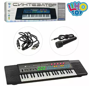 Синтезатор MS-3738 44 клавіші, мікрофон, запис, демо, USB, бат., кор., 63-18-6 см.