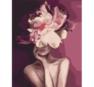 Картина за номерами: Пурпурова квітка 40х50