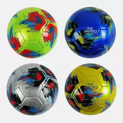 М'яч футбольний С 40209 (60) розмір №5 - 4 кольори, матеріал EVA Laser, 300-310 грамів, гумовий балон, ВИДАЄТЬСЯ ТІЛЬКИ МІКС ВИДІВ