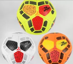 М'яч футбольний C 44423 (60) "TK Sport", 3 види, вага 380-400 грам, матеріал PU, балон гумовий