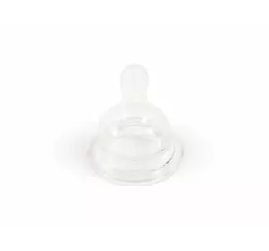 Рк 052-Р Соска силиконовая круглая с переменным потоком для бутылок с широким горлом (2шт в уп)