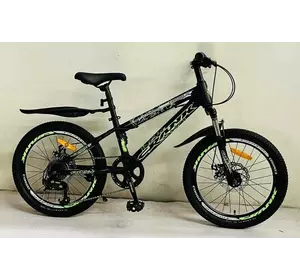 Дитячий спортивний велосипед 20’’ Corso «CRANK» CR-20608 (1) сталева рама, обладнання LTWOO-A2, 7 швидкостей, зібран на 75%