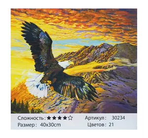 Картина за номерами HCEG  30234 (30) ""TK Group"", ""Вільний орел"", 40х30 см, у коробці