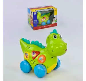 Динозаврик 6105 (18/2) ""Huile Toys"", їздить, розмовляє англійською мовою, програє мелодії та звуки, з підсвічуванням, у коробці