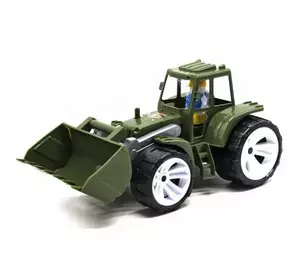 Іграшка дитяча "Трактор BAMS  1  ківш" вiйськовий  BAMSIC, арт.007/19 Бамсик