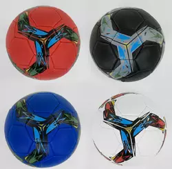 М'яч Футбольний С 40210 (60) №5 - 4 види, матеріал м'який PVC, 330-350 грам, гумовий балон