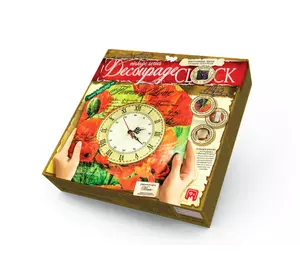 Комплект креативної творчості "Decoupage Clock" DKС-01-08
