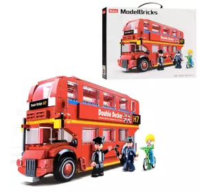 Конструктор SLUBAN M38-B0708 "Model Bricks": Двоповерховий автобус, 382 дет.