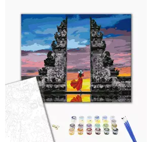 Картина за номерами: Мандрівниця на Балі 40x50