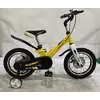 Велосипед дитячий PROF1 14д. LMG14238 Hunter,SKD 85, магн.рама, жовтий, муз., крила, дод.колеса.