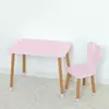 Комплект ARINWOOD Зайчик Рожевий (столик 500?680 + стілець) 04-027R