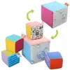 гр Набір м'яких кубиків дизайн 1 ""Ведмедики"" 2050036110 (1) “Homefort” 5 кубиків, 1 великий 15х15см, 4 маленьких 10х10см, з петелькою, в ПВХ пакеті