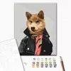 Картина за номерами: Стильний собака @rocky.and.rudy 40х50 Картина за номерами: Стильний собака @rocky.and.rudy 40х50
