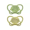 Пустушка кругла "Мій метелик "  "Зелена Серія" (Зелений) (силікон) (від 5 до 18 місяців)(2 шт)/ NIP