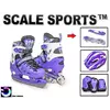 Комплект ролики-коньки 2в1 Scale Sport Фиолетовый, размер 34-37