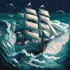 Набір для розпису по номерах. "Шторм на морі" 40x40см Набір для розпису по номерах. "Шторм на морі" 40x40см