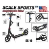 Самокат двухколесный Scale Sports SS-10 Черный Ручной тормоз Самокат двухколесный Scale Sports SS-10 Черный Ручной тормоз