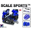 Комплект ролики-коньки 2в1 Scale Sport Синий, размер 34-37