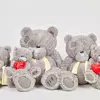 Ведмедик Тедді з шарфом великий 60см Ведмедик Тедді з шарфом великий 60см