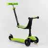 Самокат триколісний Best Scooter PL-315 (4) колеса PU зі світлом, сидіння, батьківська ручка, в коробці Самокат триколісний Best Scooter PL-315 (4) колеса PU зі світлом, сидіння, батьківська ручка, в коробці