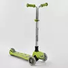 Самокат триколісний Y-00436 (4) Best Scooter, САЛАТОВИЙ, складне алюмінієве кермо, 4 колеса PU зі світлом, d = 12 см Самокат триколісний Y-00436 (4) Best Scooter, САЛАТОВИЙ, складне алюмінієве кермо, 4 колеса PU зі світлом, d = 12 см
