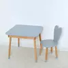 Стіл 04-025GREY-TABLE зі стільчиком, ящик, зайчик, сірий.