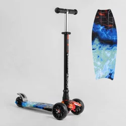 Самокат триколісний MAXI S - 10808 (1) “Best Scooter”, кермо з'ємне, колеса PU зі світлом, переднє 130х25 мм, задні здвоєні 80х45 мм, в коробці Самокат триколісний MAXI S - 10808 (1) “Best Scooter”, кермо з'ємне, колеса PU зі світлом, переднє 130х25 мм, задні здвоєні 80х45 мм, в коробці
