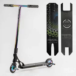 Самокат трюковий PL-51588 Best Scooter (4) ""Portal"" HIC-система, ПЕГИ, алюмінієвий диск та дека, колеса PU, d=120мм, ширина керма 58 см Самокат трюковий PL-51588 Best Scooter (4) ""Portal"" HIC-система, ПЕГИ, алюмінієвий диск та дека, колеса PU, d=120мм, ширина керма 58 см
