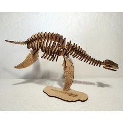 3D Пазл Плезиозавр (в комплекті клей та інструкція)