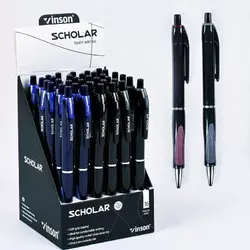Ручка масляна, автомат.синя, 0.7мм, Арт.V5, Імп