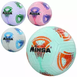 М'яч футбольний MS 3712 розмір 5, TPU, 400-420 г, ламінов., 4 кольори, кул.