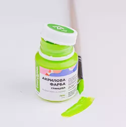 Акрилова фарба глянцева Лайм 20мл Акрилова фарба глянцева Лайм 20мл