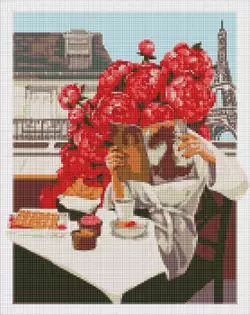 Набір з алмазною мозаїкою "Квітучий Париж" 40х50см