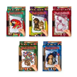 Вишивка хрестиком за номерами на розтяжці VK-02-01,02,03,04,05 (20) " Danko Toys" Вишивка хрестиком за номерами на розтяжці VK-02-01,02,03,04,05 (20) " Danko Toys"