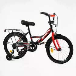 Велосипед 18"" дюймів 2-х колісний ""CORSO"" MAXIS CL-18670 (1) ручне гальмо, дзвіночок, додаткові колеса, ЗІБРАНИЙ НА 75%, в коробці