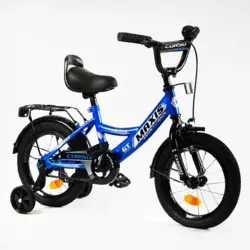 Велосипед 14" дюймів 2-х колісний "CORSO" MAXIS CL-14623 (1) ручне гальмо, дзвіночок, сидіння з ручкою, додаткові колеса, ЗІБРАНИЙ НА 75%, в коробці Велосипед 14" дюймів 2-х колісний "CORSO" MAXIS CL-14623 (1) ручне гальмо, дзвіночок, сидіння з ручкою, додаткові колеса, ЗІБРАНИЙ НА 75%, в коробці