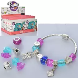 Бісер 868-75 браслет, навіски, мікс кольорів, 12 шт. (1 вид) в диспл., 36,5-17,5-23,5см. Бісер 868-75 браслет, навіски, мікс кольорів, 12 шт. (1 вид) в диспл., 36,5-17,5-23,5см.