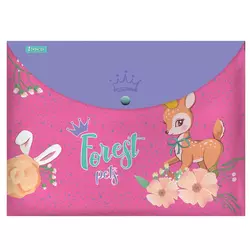 Папка-конверт 1Вересня на кнопці А4 "Forest princesses" ЦІНА ЗА 1 ПАПКУ Папка-конверт 1Вересня на кнопці А4 "Forest princesses" ЦІНА ЗА 1 ПАПКУ