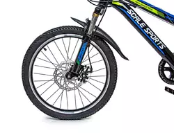 Велосипед 20 Scale Sports Синий Ручной и Дисковый Тормоз Велосипед 20 Scale Sports Синий Ручной и Дисковый Тормоз