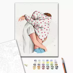 Картина за номерами: Обійми © Alla Berezovska 40х50 Картина за номерами: Обійми © Alla Berezovska 40х50