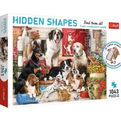 Пазли - (1043 елм.) - Приховані пазли: "Собачі ігри"/Trefl Пазли - (1043 елм.) - Приховані пазли: "Собачі ігри"/Trefl